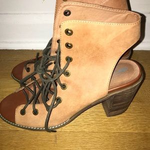 Jeffrey Campbell for Free people lace up heels